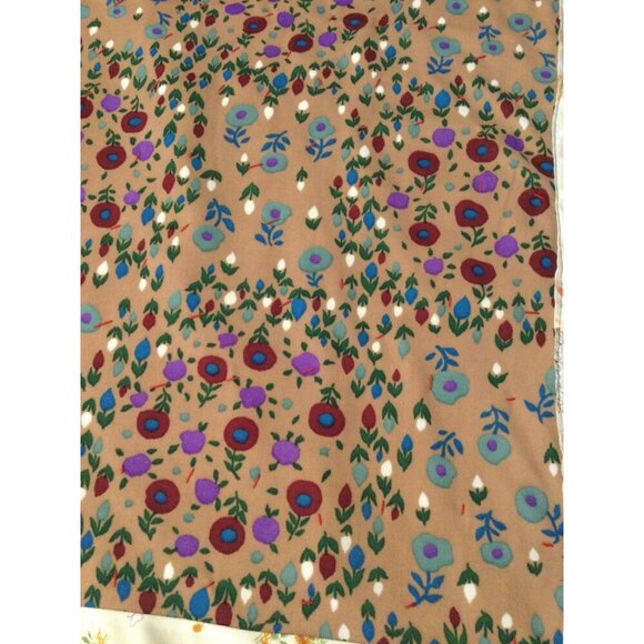 Vintage handmade Quilt Large Blocks floral gingham 82 x 105 blanket - Picture 7 of 15